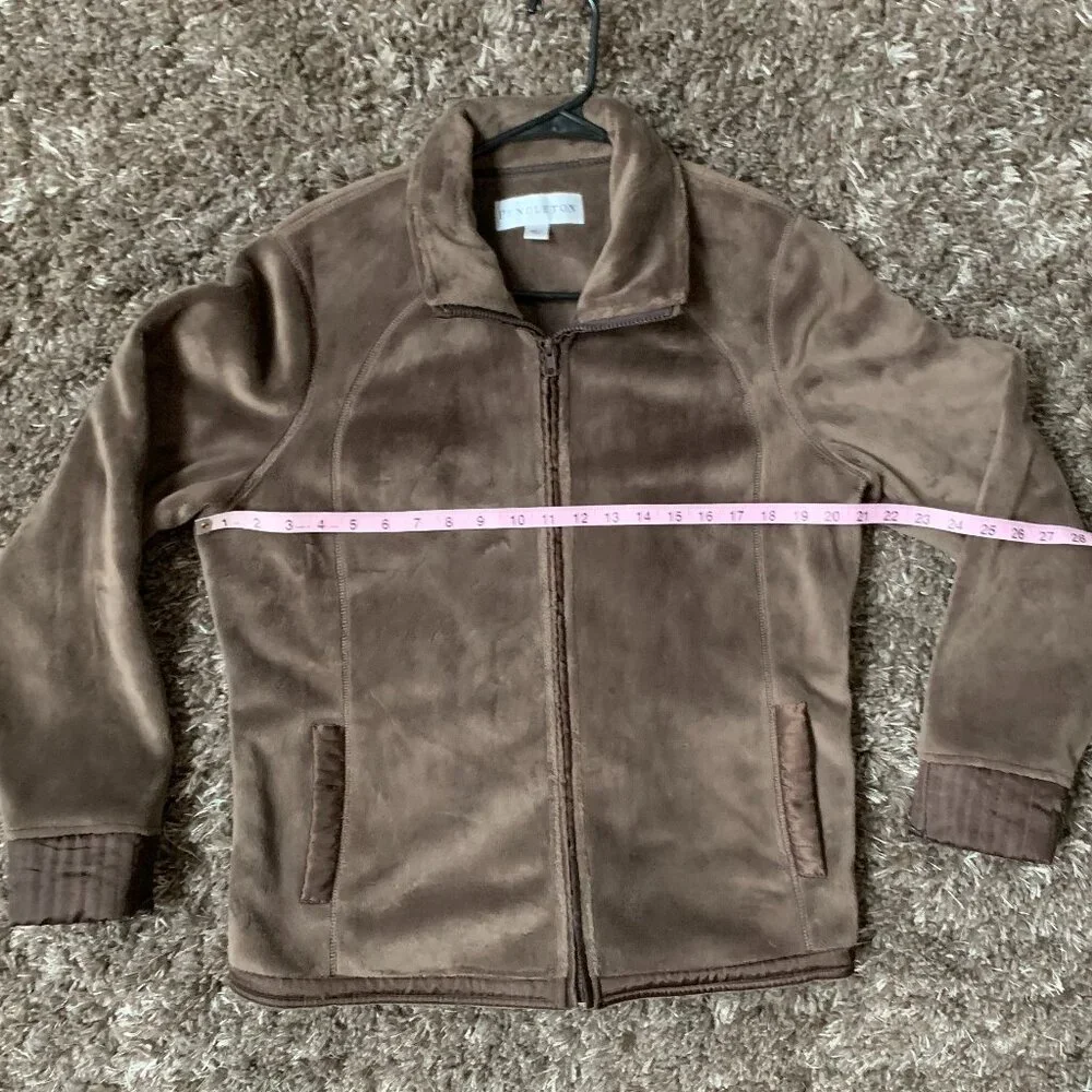 Pendleton Velour Satin Trim Jacket Sz L - Picture 14 of 16